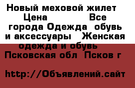 Новый меховой жилет › Цена ­ 14 000 - Все города Одежда, обувь и аксессуары » Женская одежда и обувь   . Псковская обл.,Псков г.